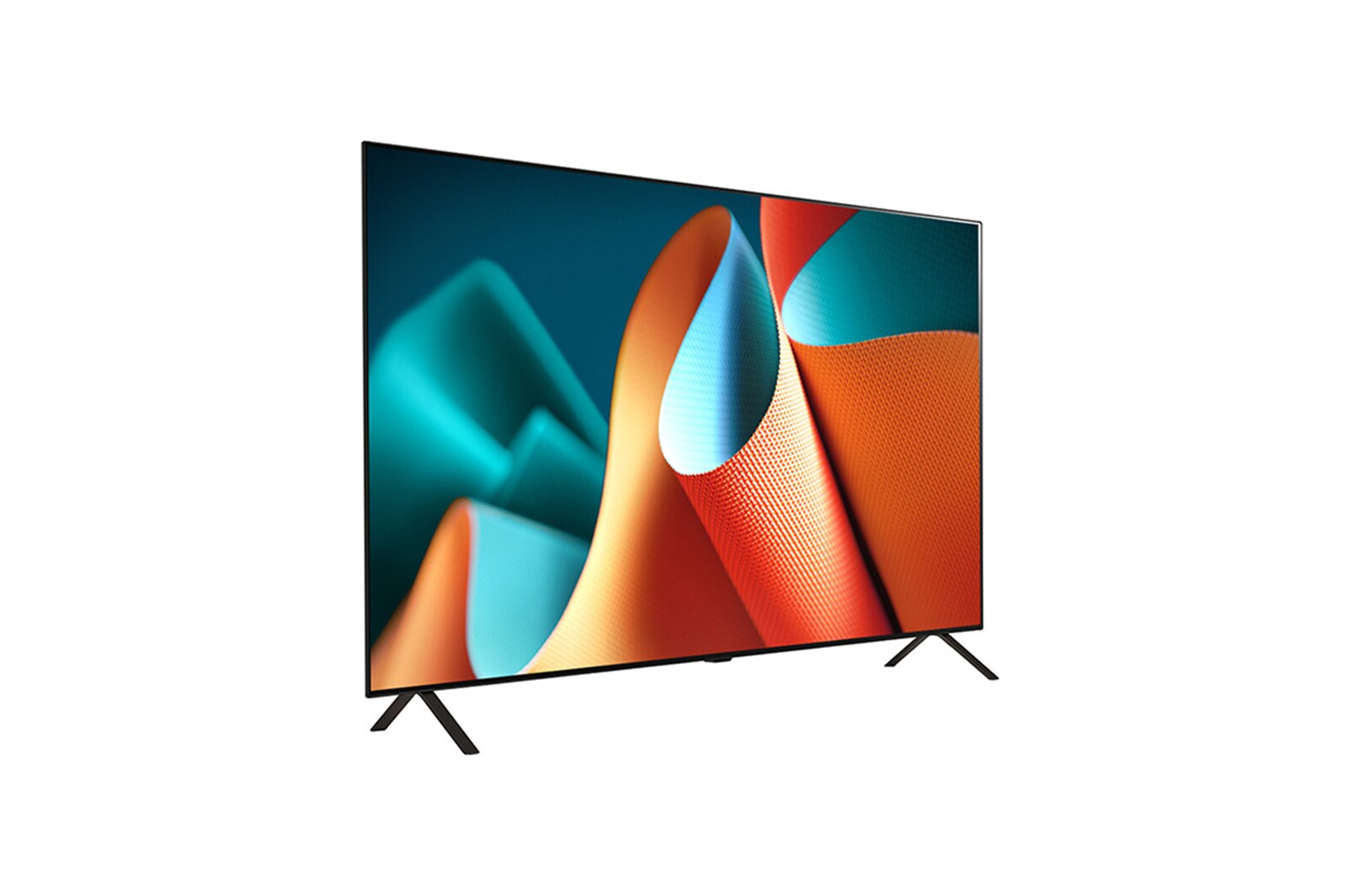 Right-facing side view of LG OLED TV, OLED B4E