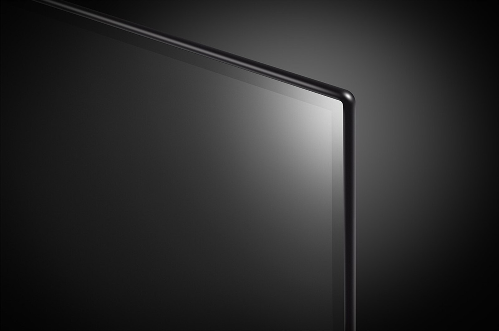 Close-up image of LG OLED TV, OLED B4E showing the top edge