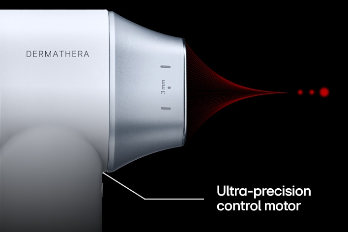 Image showing the motor and patented lense. 