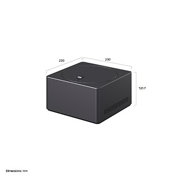 Zero Connect Box with its corresponding size dimensions in millimeters. 