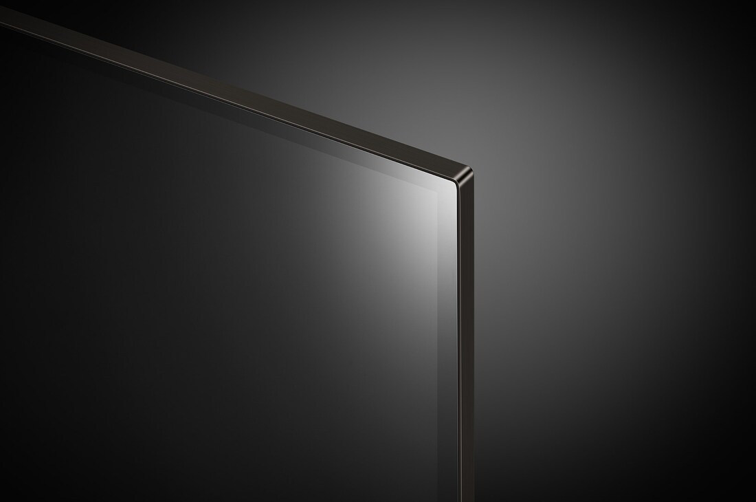Close-up image of LG OLED evo TV, OLED C4 from the top edge