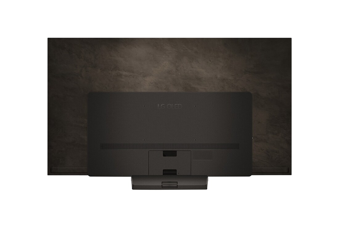 Rear view of LG OLED evo TV, OLED C4
