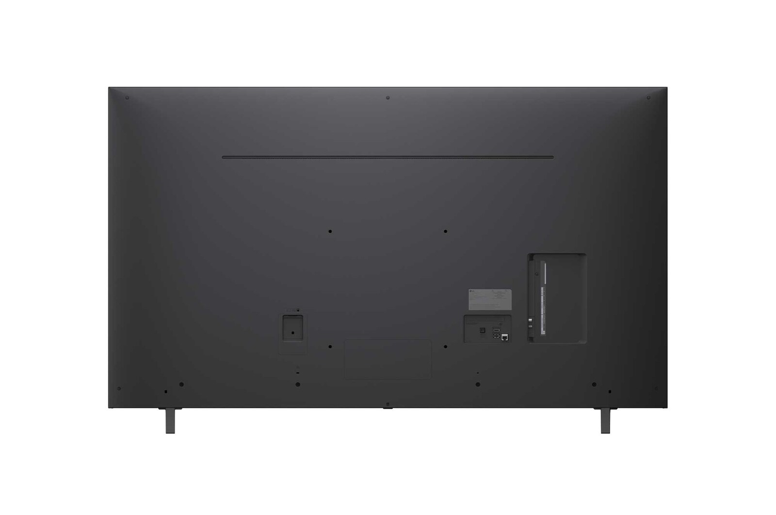 Rear view of LG NanoCell NANO80 TV.