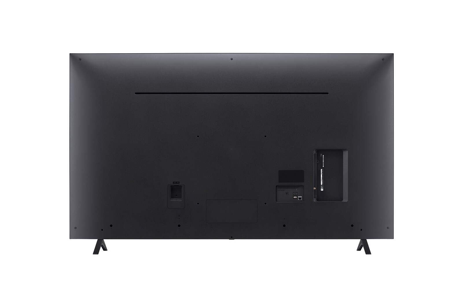 Rear view of LG NanoCell TV, NANO80