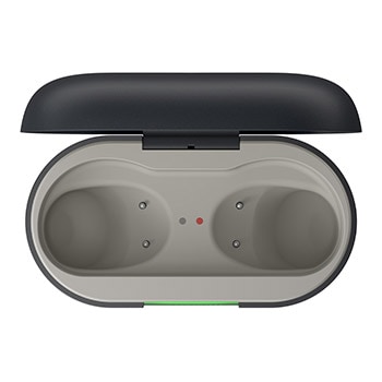cradle top view of LG xboom Buds