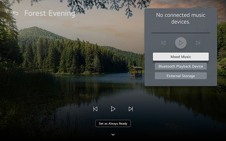 Panduan tentang cara mengatur LG TV agar dapat memutar musik sesuai suasana hati agar selaras dengan visual. 