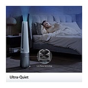 LG PuriCare AeroTower Air Purifying Fan : HEPA filter, UVnano™ technology, PM 1.0 sensor, Ultra-Quiet, 3-way Airflow mode, LG ThinQ™, FS15GPBF0