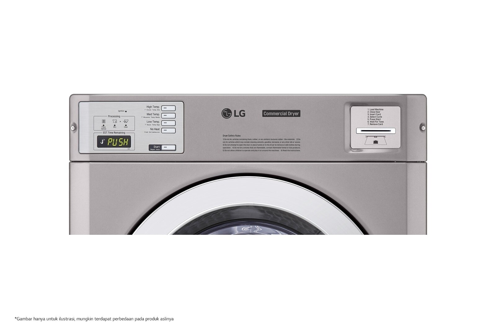 LG 9.0 cu.ft Large Capacity Dryer, CDT29MUOPS