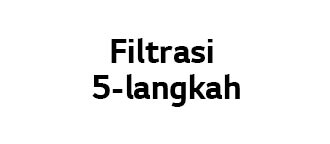 Gambar dengan tulisan 'Filtrasi 5-langkah' dan 'Hingga 99%' serta logo Intertek dan TUV Rheinland.