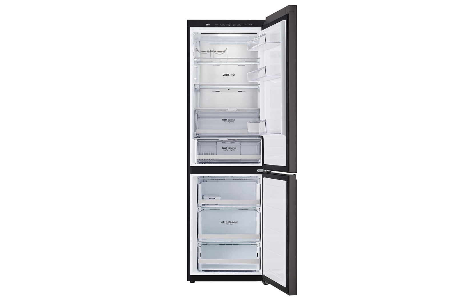 LG 377L / 344L Kulkas Objet Bottom Freezer, GC-B459QGPB