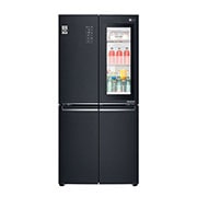 LG Kulkas Multi Door 595L gross / 458L nett Ramping dengan Inverter Linear Compressor, ThinQ™ dengan WiFi - Hitam Matte, GC-Q22FTQKL