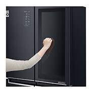 LG Kulkas Multi Door 595L gross / 458L nett Ramping dengan Inverter Linear Compressor, ThinQ™ dengan WiFi - Hitam Matte, GC-Q22FTQKL