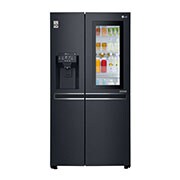 LG Kulkas Side by Side 668L gross / 601L nett InstaView Door-in-Door™ Inverter Linear Compressor dan Rak Wine, ThinQ™ dengan WiFi - Hitam Matte, GC-X247CQAV