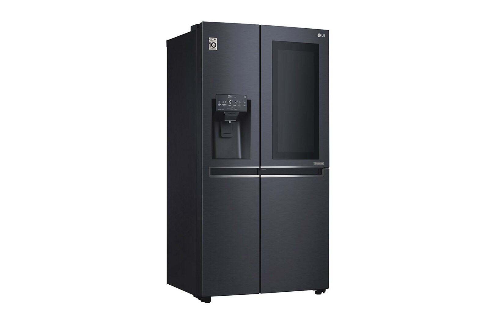 LG Kulkas Side by Side 668L gross / 601L nett InstaView Door-in-Door™ Inverter Linear Compressor dan Rak Wine, ThinQ™ dengan WiFi - Hitam Matte, GC-X247CQAV