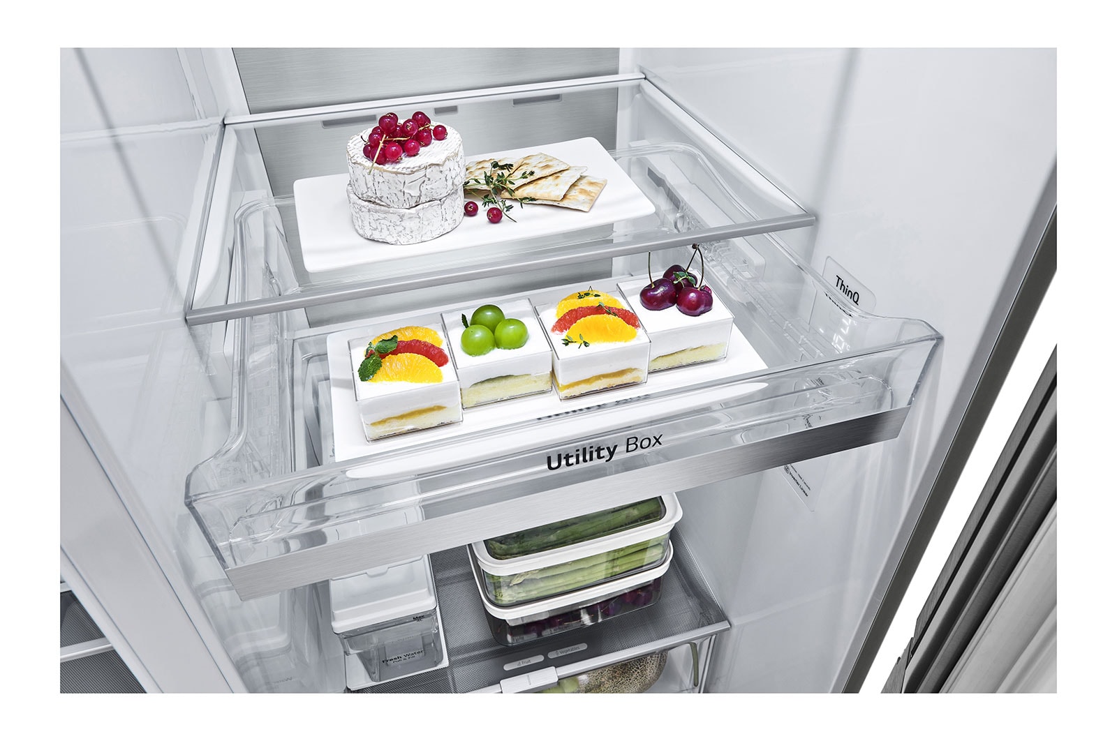 LG Kulkas InstaView Door-in-Door™ Terbaru Net 617L / Gross 674L dengan UVnano™ dan ThinQ™, GC-X257CSES