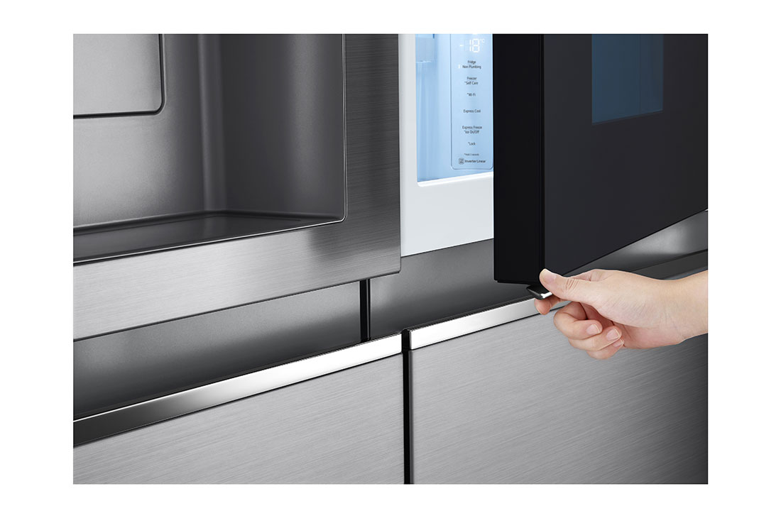 LG 674L / 617L Kulkas InstaView™ Side by Side, GC-X257CSEW