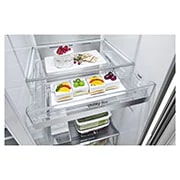 LG 674L / 617L Kulkas InstaView™ Side by Side, GC-X257CSEW