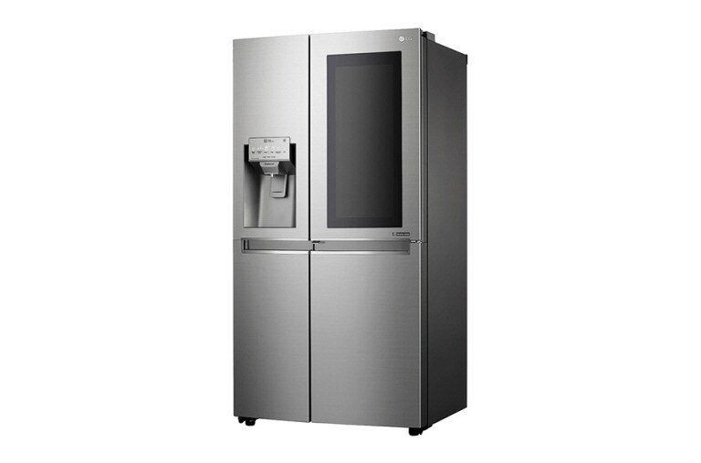 LG Kulkas Side by Side 668L gross / 624L nett InstaView Door-in-Door™ dengan Inverter Linear Compressor dan Wadah Pembuat Es Ramping, ThinQ™ dengan WiFi - Noble Steel, GC-X247CKAV