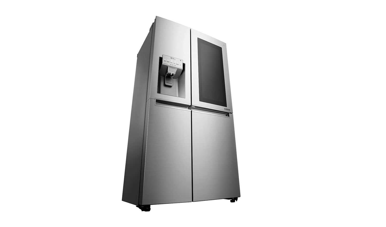 LG Kulkas Side by Side 668L gross / 624L nett InstaView Door-in-Door™ dengan Inverter Linear Compressor dan Wadah Pembuat Es Ramping, ThinQ™ dengan WiFi - Noble Steel, GC-X247CKAV