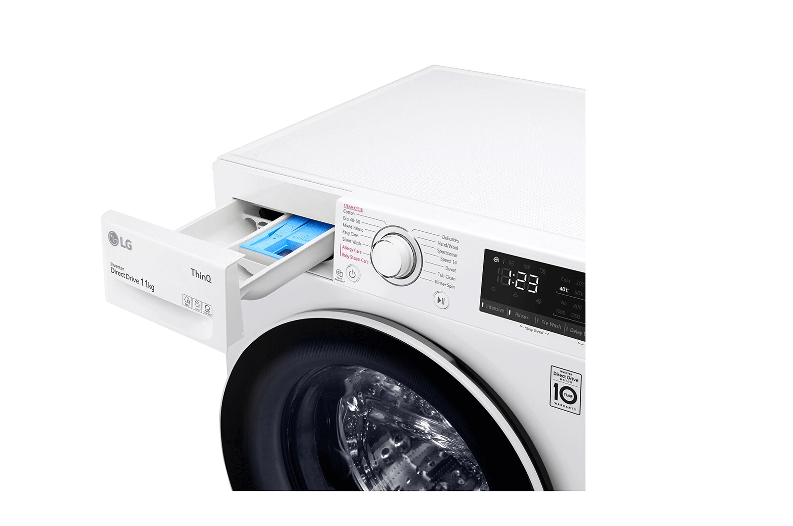 LG 11kg Front Loading Mesin Cuci AI DD™, FV1411S5WN