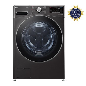 24kg Front Loading Mesin Cuci LG dengan Steam™ - Inverter Direct Drive F2724SVRB tampak depan