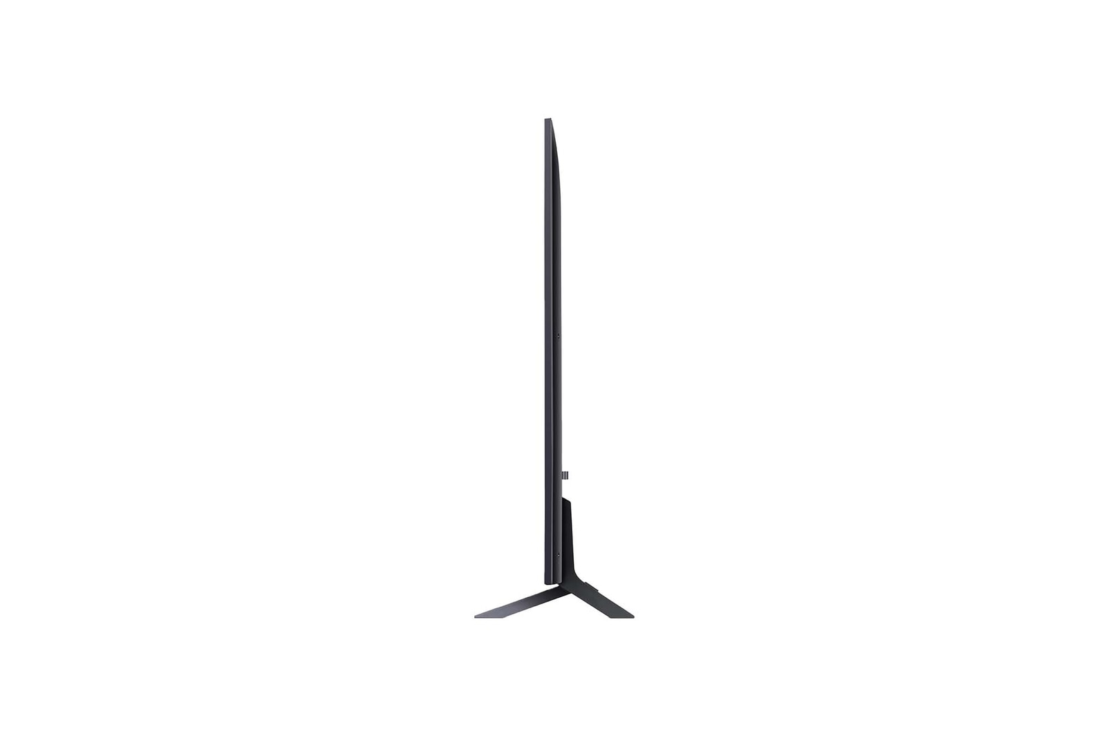Tampak samping LG QNED TV, QNED86