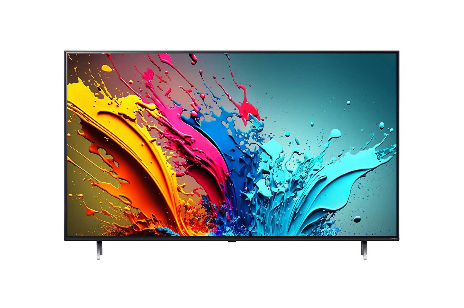 Tampak depan LG QNED TV, QNED86