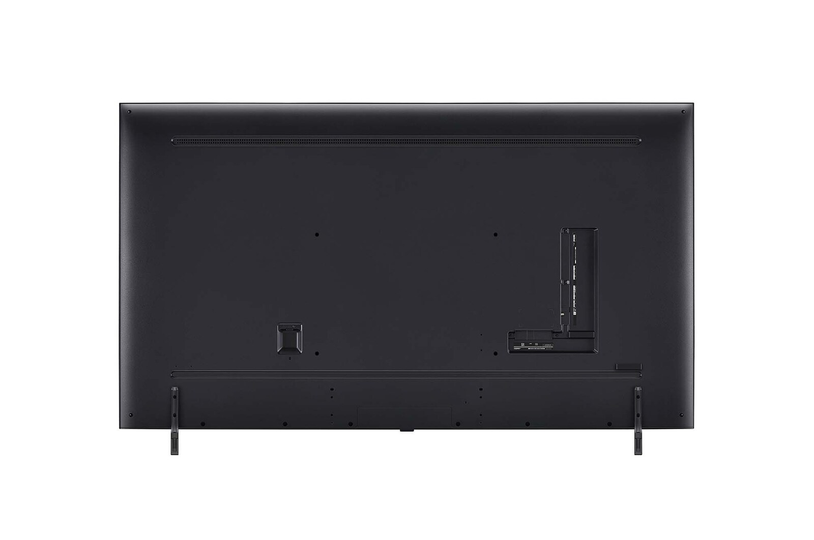 Tampak belakang LG QNED TV, QNED86