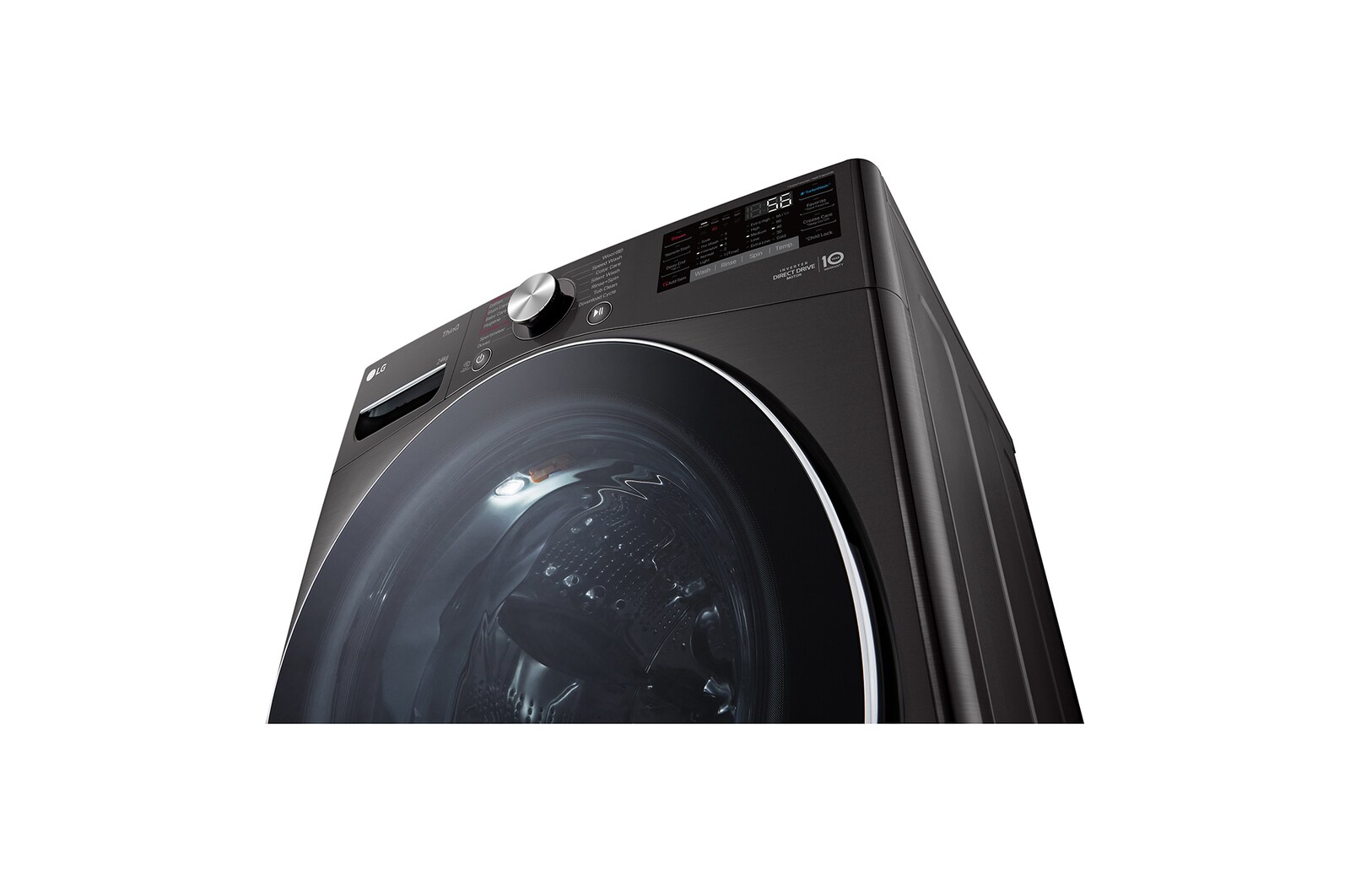 LG 24kg Front Loading Mesin Cuci LG dengan Steam™ - Inverter Direct Drive, F2724SVRB