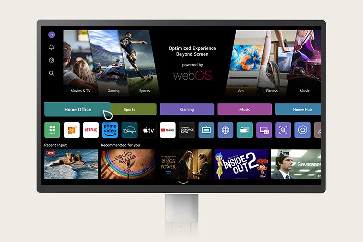 webOS memungkinkan Anda untuk mengakses PC dan Cloud PC Anda secara jarak jauh melalui Remote PC. Fungsionalitas ini memungkinkan Anda memanfaatkan berbagai layanan home office, termasuk konferensi video dan aplikasi berbasis cloud, semua tanpa PC.