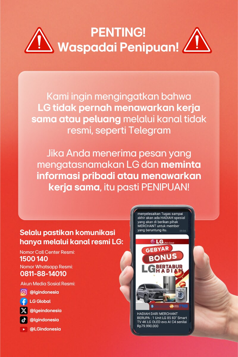 Penipuan atas nama LG
