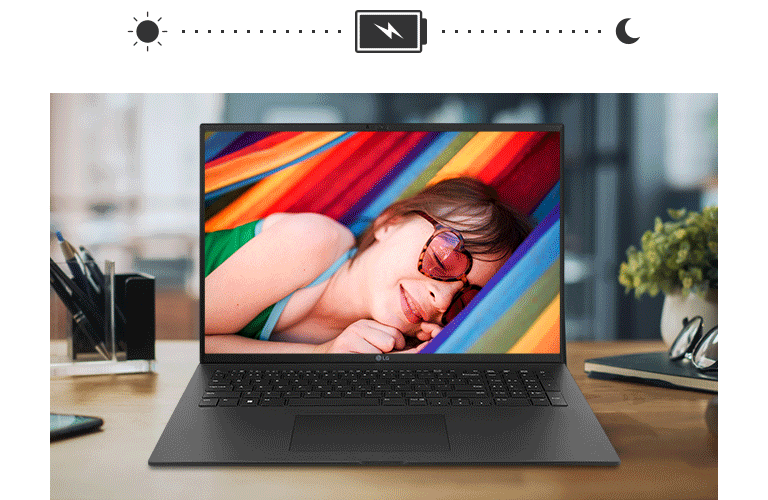 Leave the charger behind with this high-capacity battery that delivers up to 17.5 hours* of power.