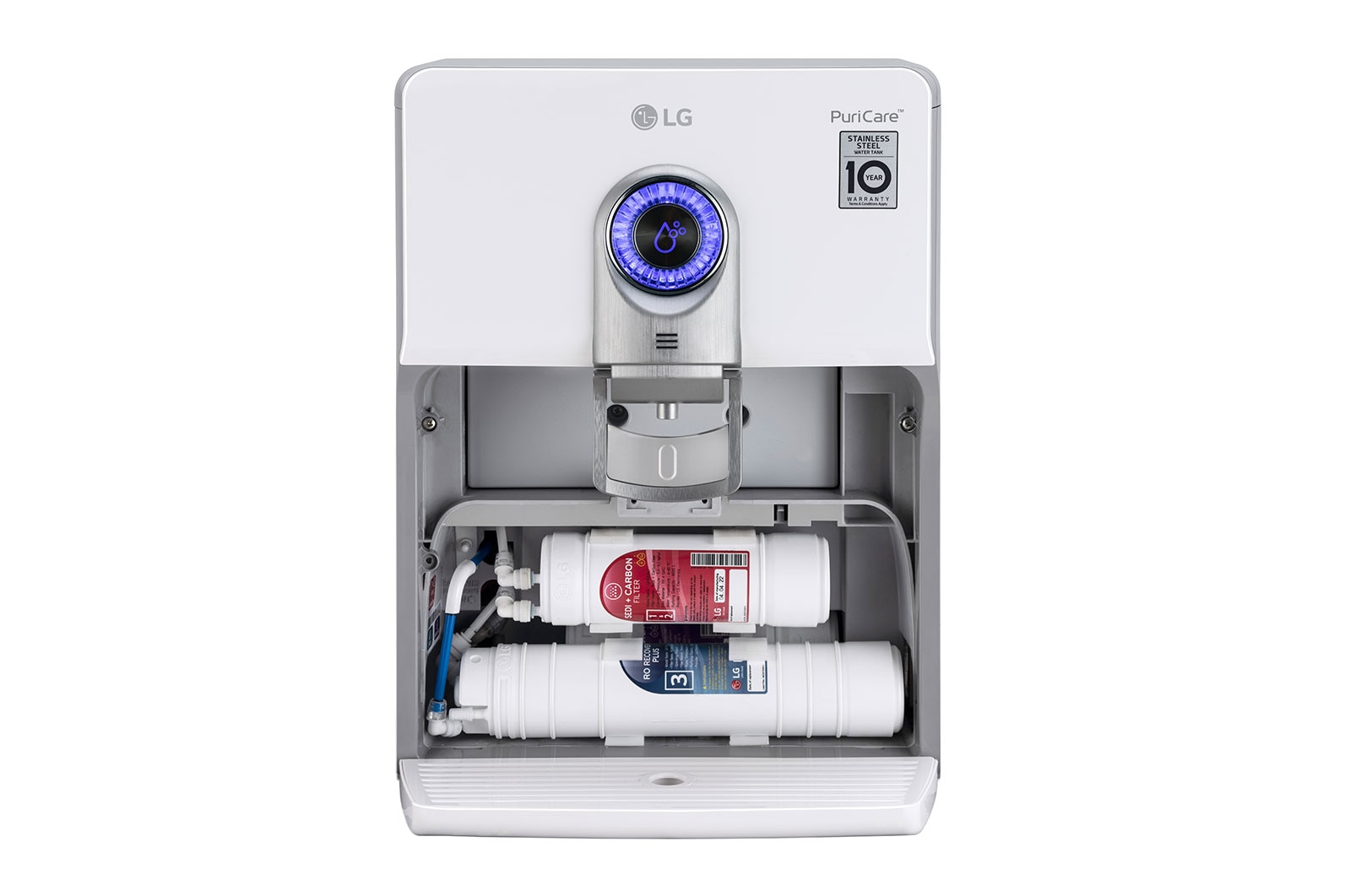 LG 8L RO+UV+Mineral Booster Water Purifier with Stainless Steel Tank, Ivory, WW175EPW