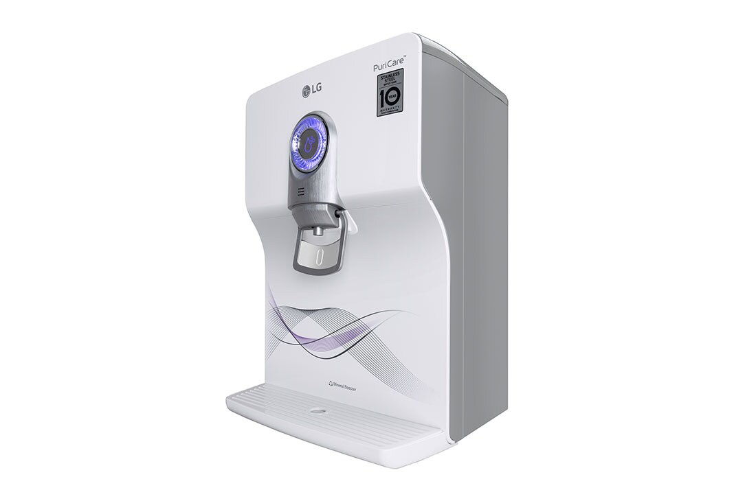 LG 8L RO+UV+Mineral Booster Water Purifier with Stainless Steel Tank, Ivory, WW175EPW