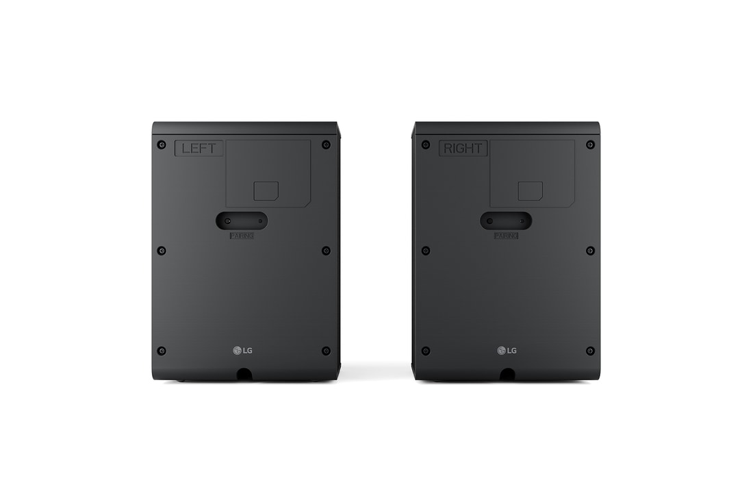 Angled view of Rear Speakers Back view of Rear Speakers