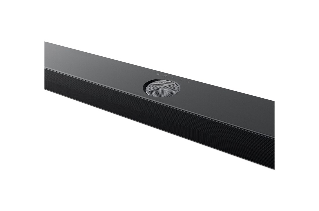 Top angled view of LG Soundbar SQ75TR's Center Up-Firing Channel
