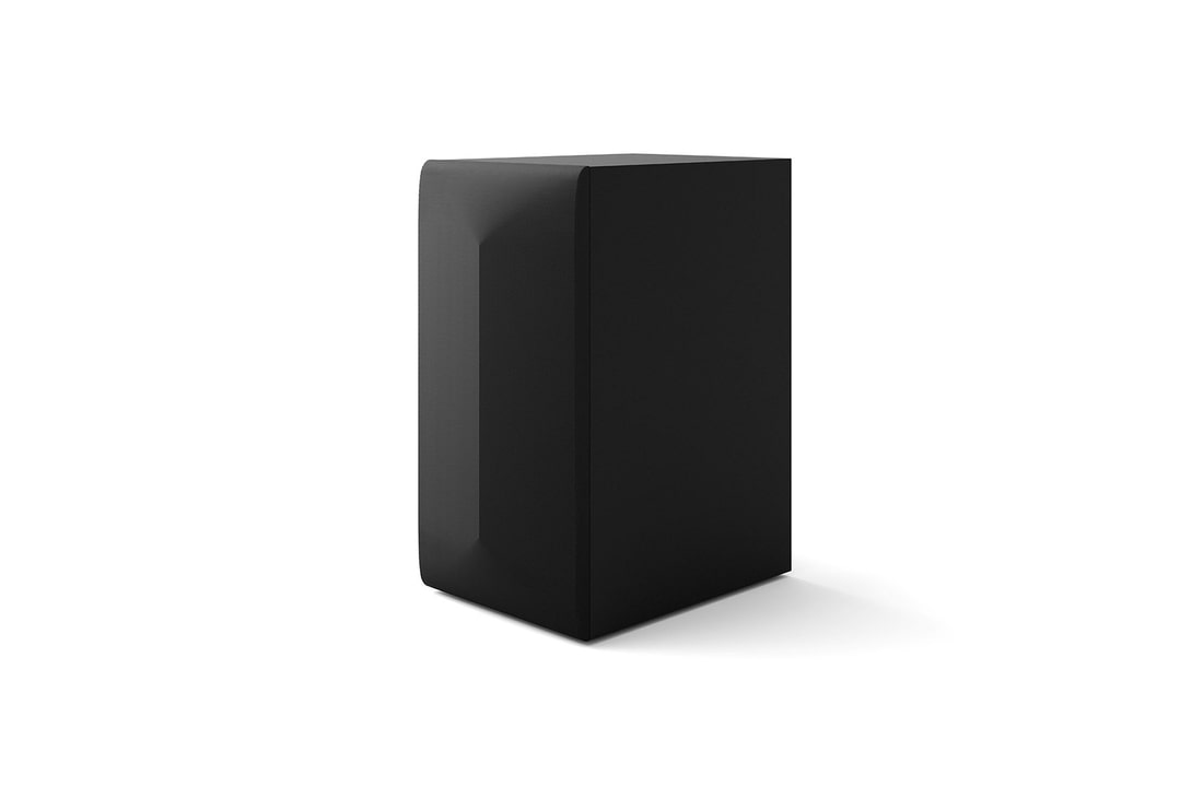 Angled view of subwoofer