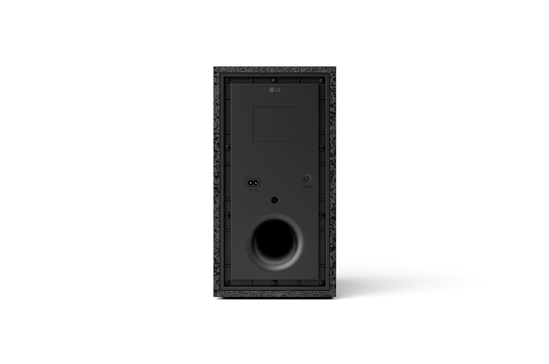 Back view of subwoofer