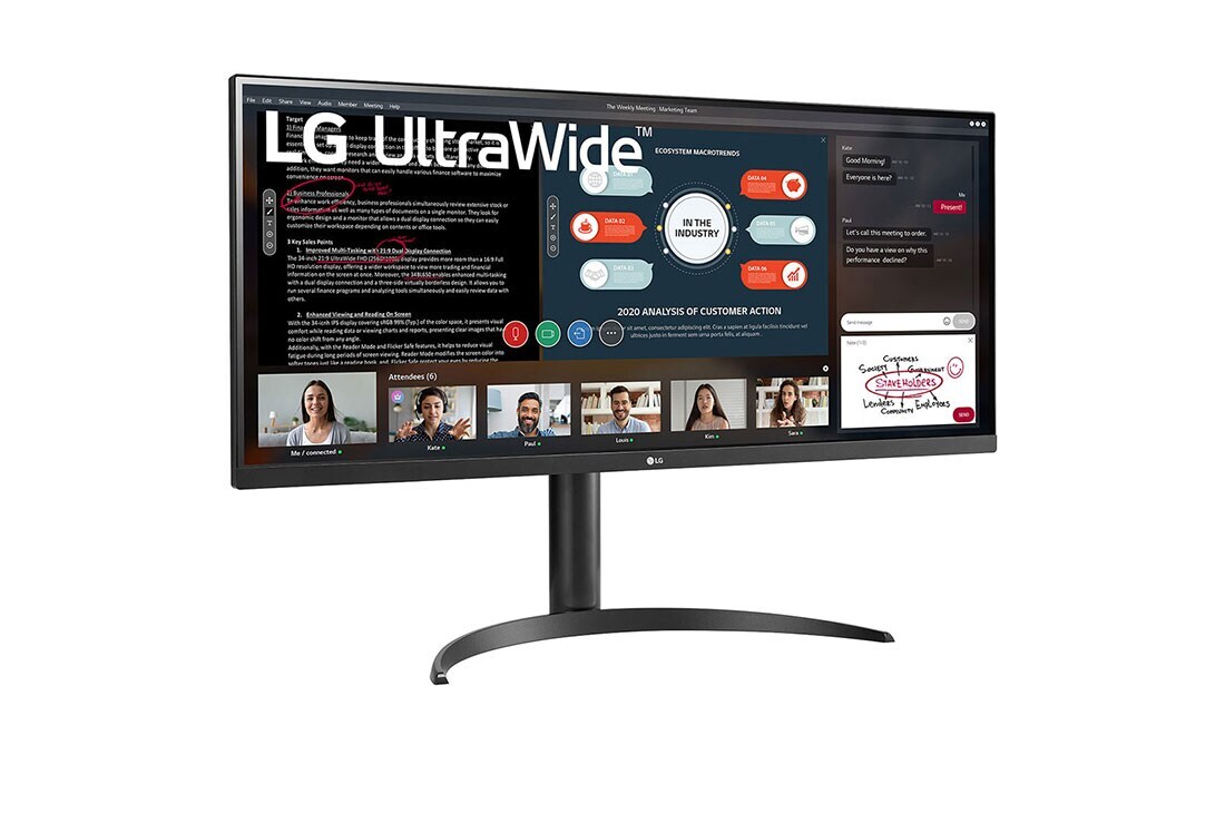 LG 86.36 cm (34) 21:9 UltraWide™ Full HD IPS Monitor with AMD FreeSync™, 34WP550-B