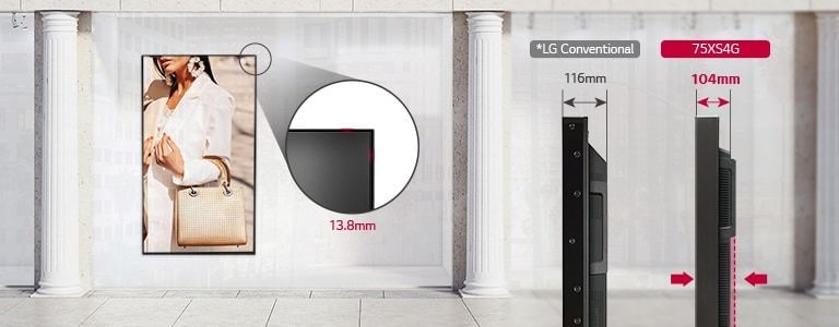 LG 75XS4G slim design