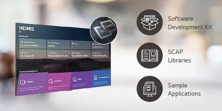 A number of tasks that can be done simultaneously are easily arranged through the web OS platform.