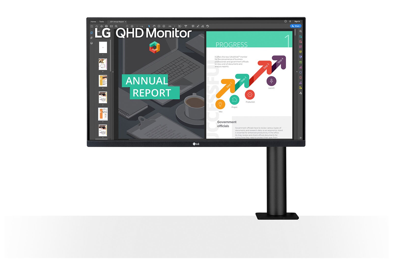 LG 27QN880-B Front View