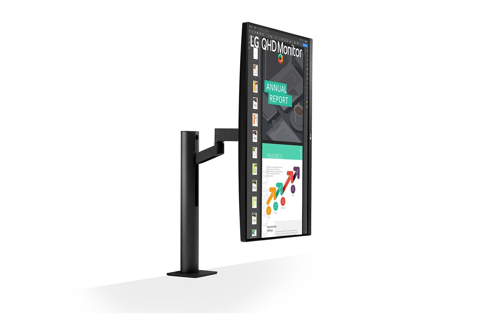 LG 27 (68.58cm) QHD Ergo IPS Monitor with USB Type-C™, 27QN880-B