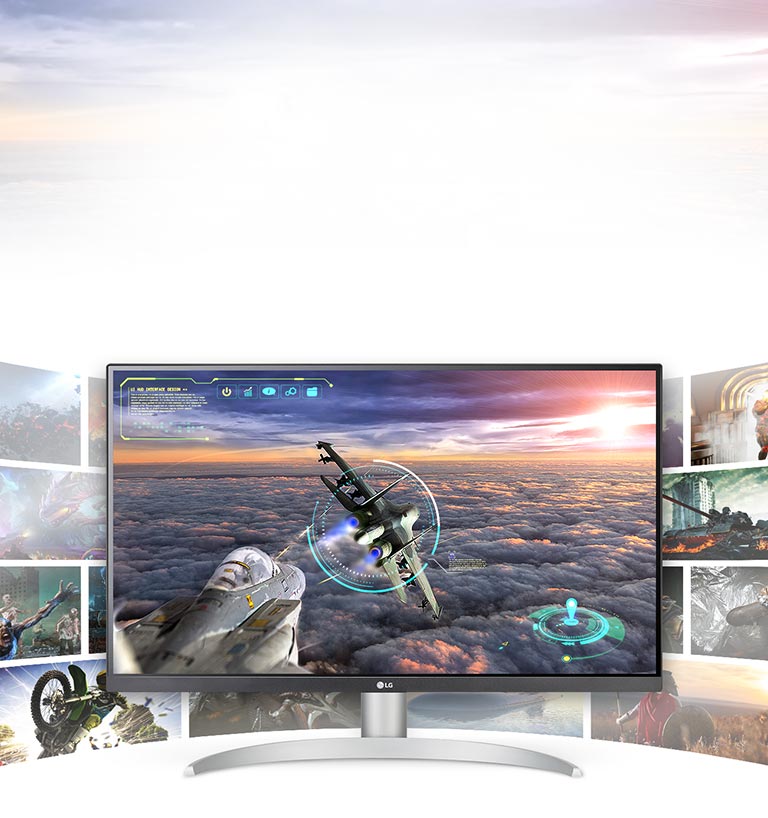 Gaming scene with exceptional clarity, and details in LG UHD 4K display