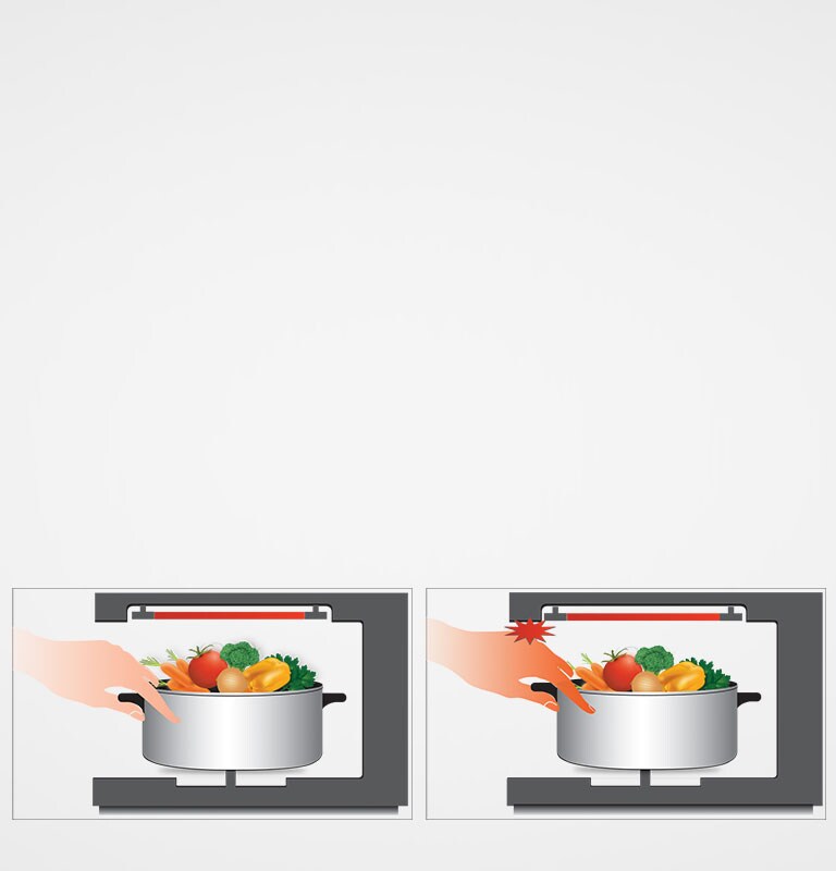 LG Convection Microwave Oven consists of a concealed heater to avoid injury and cook large portions at once.