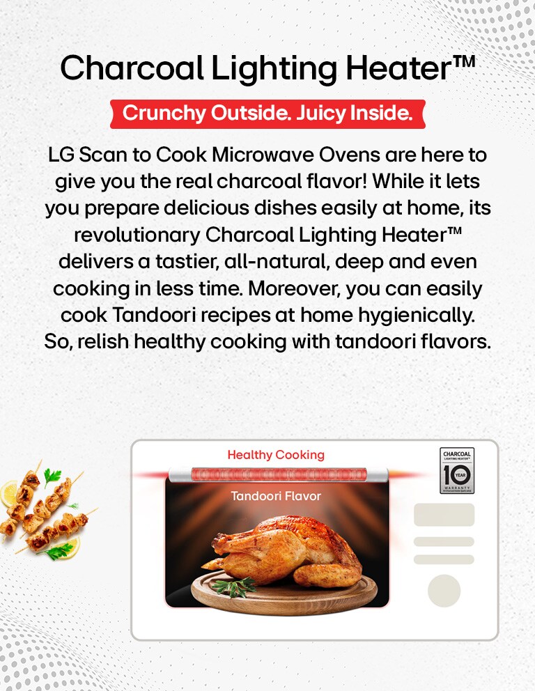 LG MJEN326PK 32 L Charcoal Lighting Heater