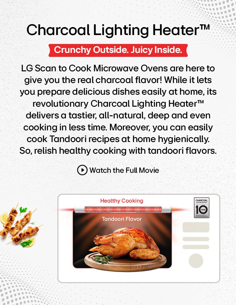 LG MJEN326SF 32 L Charcoal Lighting Heater