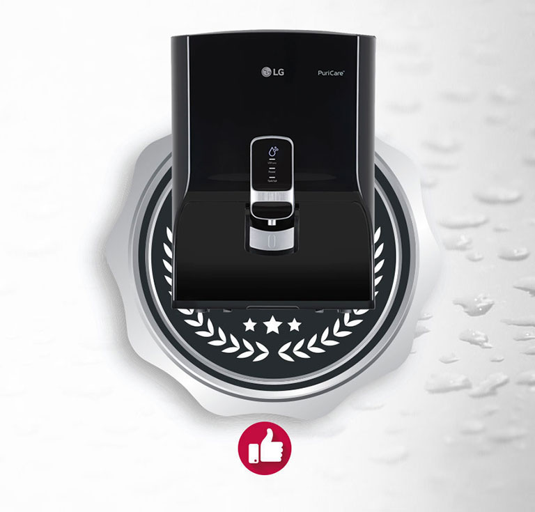 The stainless steel tank in LG water purifier is safer than the purifiers with plastic tanks