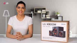 LG LK72B Powerful Sound 40W, 2.1 Ch Speaker System with Deep Bass sound, Bluetooth, Portable In, USB, SD Card and FM Radio, Remote Control, Wall mount, Display., play video, LK72B, thumbnail 1