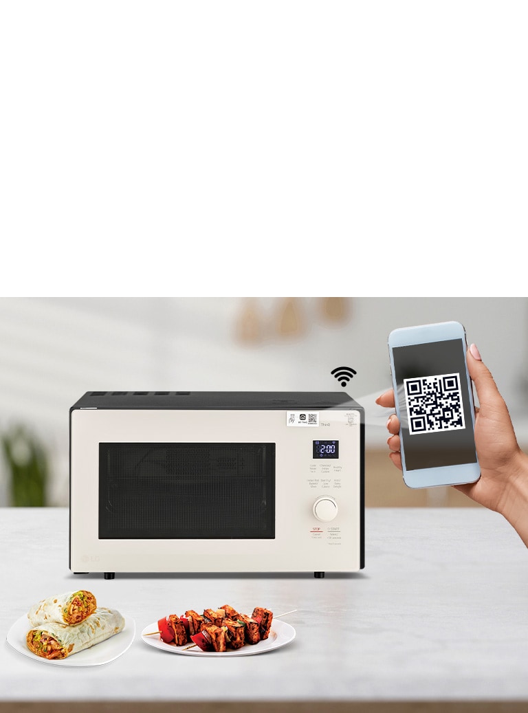 Presenting Wi-Fi enabled Charcoal Healthy Oven Scan To COOK Powered by ThinQ App